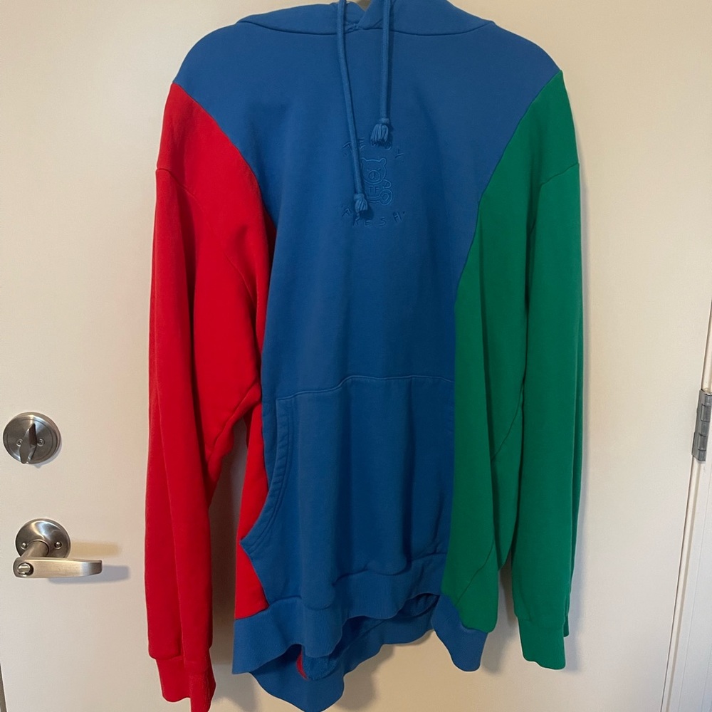 Teddy Fresh 2X Three Panel Hoodie, like new